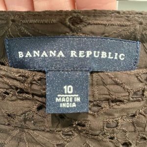 Banana Republic brown eyelet skirt